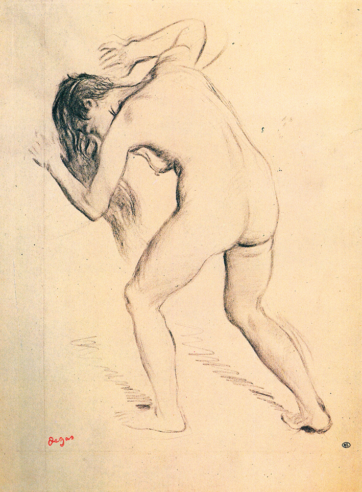  nude leaning towards the left